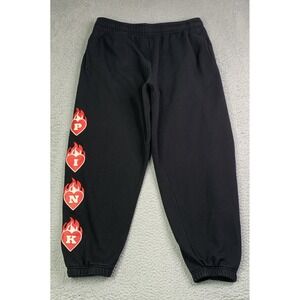 Victoria Secret Pink Sweatpants Womens Size XLarge Flaming Heart Logo Sweatpants